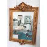 MIRROR, Louis XV style, bevelled plate in gilded frame, 153cm x 101cm.