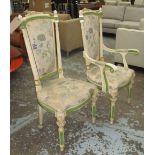 DINING CHAIRS, a set of twelve (ten and two carvers), French Baroque style,