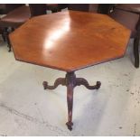 TRIPOD TABLE, George III mahogany,