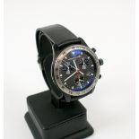 PORSCHE PAT CHRONOGRAPH WRISTWATCH, the PVD-treated aluminium case with titanium tachymeter bezel,