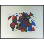 JOAN MIRO, 'Untitled III', original lithograph, printed by Mourlot, 1975, 31cm x 49cm,