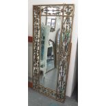 MIRROR, bevelled Italian style in a gilded frame, 180cm x 80cm.