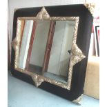 HARRISON & GIL MIRROR, of very large proportions with a central rectangular bevelled plate,