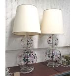 LYSANDER TABLE LAMPS BY WILLIAM YEOWARD, a pair, with white shades, (RRP £1350, each,