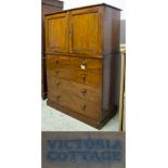 LINEN CHEST, Victorian mahogany,