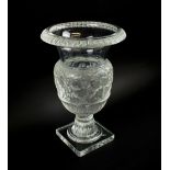 LALIQUE VERSAILLES VASE, 35cm H, with original box.