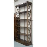 BOOKCASE/DISPLAY STAND, matching previous lot.