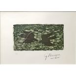 AFTER GEORGES BRAQUE, 'Two Birds', collotype on Vellin paper, initialled in the plate,