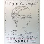 PABLO PICASSO, 'Manolo Huguet - Poster for the Museum of Modern Art - Ceret', original lithograph,