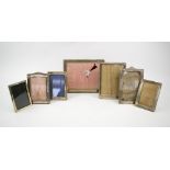 SILVER PHOTOGRAPH FRAMES, seven various, largest 21.5cm H x 26.5cm W max.