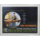 THE GRADUATE, movie poster by United artists, 75cm x 100cm, framed.