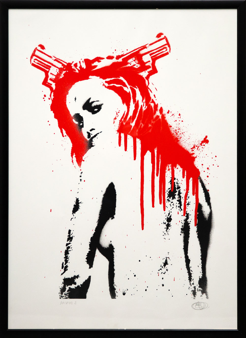 NICK WALKER, '38 Pigtails', screenprint, 2010, signed artist proof, from the edition of 500,