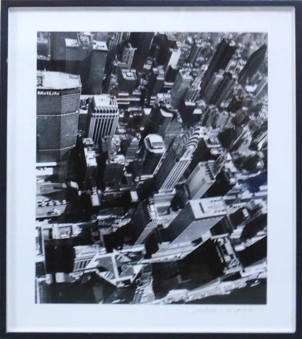 JONATHAN GLYNN SMITH, 'Bird View of NY', silver gelatin print, 1999, signed and dated,