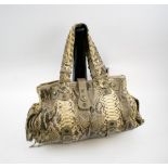 CHLOE SILVERADO PYTHON SHOULDER BAG, 48cm W x 22cm H approx.