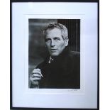 TERRY O'NEIL, 'Paul Newman', silver gelatin print, signed lower right, 46cm x 36cm,