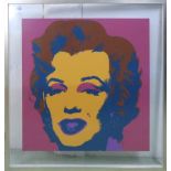 SUNDAY B MORNING, 'Marilyn', silkscreen print, 90cm x 91cm, framed.