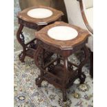 JARDINIERE STANDS, a pair,