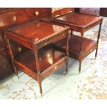 BEDSIDE/OCCASIONAL TABLES, a pair,