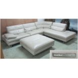PULSATION SOFA BY ROCHE BOBOIS, with matching ottoman,