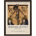 BERNARD BUFFET, 'Crucifixion', lithographic poster, 1969, printed by Mourlot Freres, 70cm x 51cm,