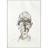ALBERTO GIACOMETTI, 'Head of a man', original lithograph, 1961, published in 'Derriere Le Miroir n.