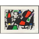 JOAN MIRO, 'Untitled III', lithograph, 1970, 38cm x 55cm, framed and glazed.