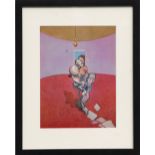 FRANCIS BACON, lithograph, George Dyer, 1966, printed by Maeght, 33cm x 25cm, framed and glazed.