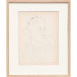 HENRI MATISSE, 'Tete de Femme O10', collotype, 1943, limited edition 950,