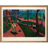 ANDRE DERAIN, 'In the Park', offset lithograph, 50cm x 65cm, framed and glazed.