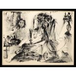 PABLO PICASSO, 'Jeune faune, femme et enfant', lithographs with pochoir, printed by Jacomet,