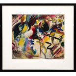 WASSILY KANDINSKY, 'Table with white forms', lithograph, 1962, signed in the plate, 38cm x 44cm,