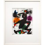 JOAN MIRO, Untitled IV, original lithograph, 1977, printed by Mourlot, 32cm x 25cm,