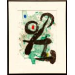 JOAN MIRO, 'The Faun', original lithograph, 1963, ref Mourlot 342, 38cm x 28cm, framed and glazed.