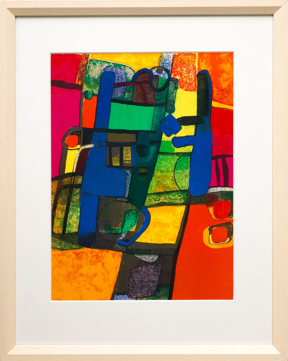 MAURICE ESTÈVE, 'Untitled', lithograph, 1969, 31cm x 23cm, framed and glazed.