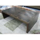 ANDREW MARTIN LOW TABLE, macassar wood, 80cm D x 43cm H x 140cm L.