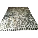 VINTAGE KERMAN DESIGN CARPET, 390cm x 290, abstract spot design in an en gris finish.