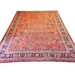 SIGNED MASHAD CARPET, 415cm x 315cm,