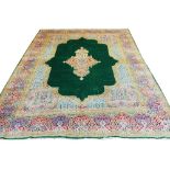 VINTAGE KIRMAN CARPET, 395cm x 305cm,