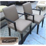 BO CONCEPT DINING CHAIRS, a set of eight,