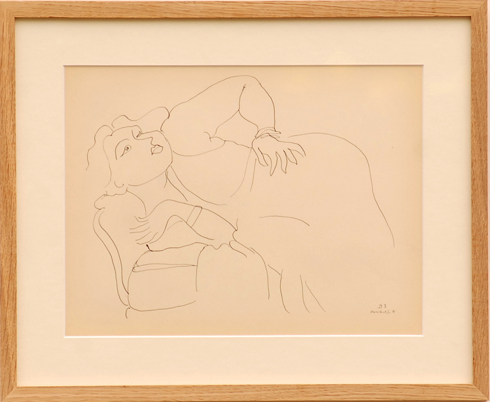 HENRI MATISSE, 'Reclining woman with hand on hip D3', collotype 1943, limited edition 950,
