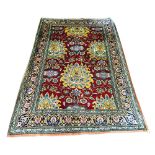 KASHAN RUG, 226cm x 138cm, oversized palmette,