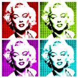 DOLLARS AND ART, 'Marilyn Monroe', from the Di$ruptive collection, German etching, AP, signed,