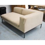 B&B ITALIA SOFA, on metal supports, 100cm D x 71cm H x 175cm W.