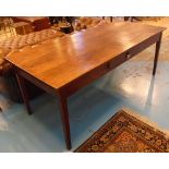 FARMHOUSE TABLE, 19th century French cherrywood,