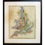 ANTIQUE MAPS, a set of five, of England and Europe, 1843, 52cm x 47cm each.