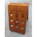 TATTINGER CHAMPAGNE FOLDING RACK, 39cm W x 62cm H.