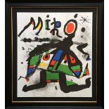 JOAN MIRO, '1978', untitled lithograph produced for Galerie Maeght, 61cm x 54cm, framed and glazed.