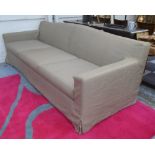 SOFA, large proportions, 277cm W x 103cm D x 89cm H.