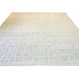 HOPPEN SILK CARPET, 362cm x 352cm, in a silver finish.