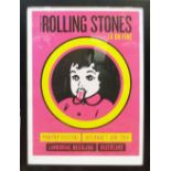 STONES PINKPOP, 2/500 concert poster, 2014, 57cm x 43cm, framed and glazed.